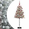 vidaXL Sztuczna choinka z bombkami 120 cm 150 LED Ciepła biel