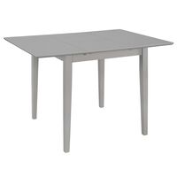 vidaXL Rozsuwany stół jadalniany, szary, (80-120) x 80 x 74 cm, MDF
