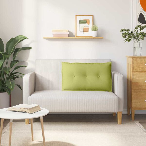 vidaXL Poduszka na plecy Jasnozielony 80 x 19 x 50 cm tkanina