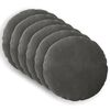 vidaXL Poszewka na poduszkę 6 pcs HEERLEN ciemnoszary &Oslash; 50 cm Welur