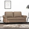 vidaXL 2-osobowa sofa, kolor cappuccino, 120 cm, sztuczna sk&oacute;ra