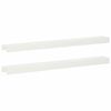 vidaXL Profil nakładkowy ogrodowy 2 szt. 100 x 10 x 5 cm Stal Biały