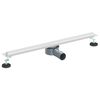 vidaXL 360&deg; Odpływ prysznicowy z cienkim modelem srebrny 70 cm