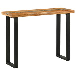 vidaXL Konsola Brązowy 100 x 35 x 75 cm Lite drewno teakowe