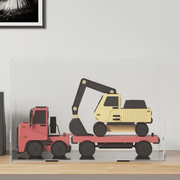 vidaXL Pudełko ekspozycyjne przezroczyste 56x36x37 cm Akryl