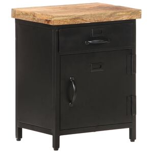 vidaXL Szafka nocna, 40 x 30 x 52 cm, surowe drewno mango