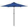 vidaXL Parasol ogrodowy na stalowym słupku, lazurowy, 225x225x212 cm