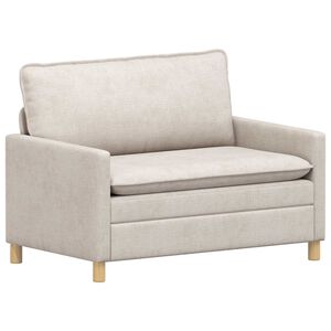 vidaXL Sofa kremowy 126 x 81 x 87,5 cm Poliester