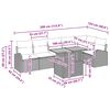 vidaXL Zestaw Sof na Ogr&oacute;d z przechowywaniem 7 pcs Czarny Polirattan