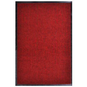 vidaXL Wycieraczka, czerwona, 117x220 cm, PVC