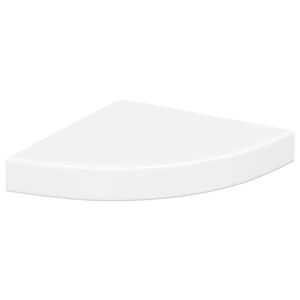 vidaXL Narożna p&oacute;łka ścienna, biała, 25x25x3,8 cm, MDF