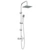 vidaXL System Prysznicowy chromowany Stal nierdzewna 21 x 48 x 112 cm