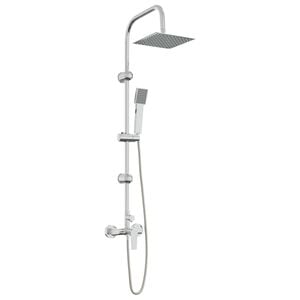 vidaXL System Prysznicowy chromowany Stal nierdzewna 21 x 48 x 112 cm