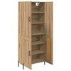 vidaXL Highboard Dąb rzemieślniczy 69,5 x 34 x 180 cm