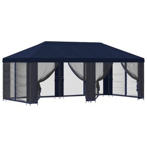 vidaXL Altana z bokami 6 x 3 m niebieski Poliester i Stal 190