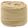 vidaXL Lina do łodzi 4 mm 25 m naturalny