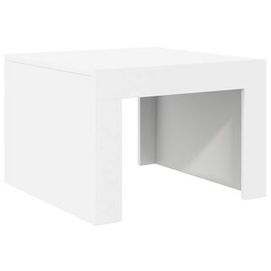 vidaXL Stolik kawowy, biały, 50x50x35 cm, materiał drewnopochodny