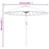 vidaXL Parasol ogrodowy na słupku aluminiowym, 270 cm, bordowy