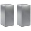 vidaXL Stojak na rośliny 2 pcs srebrny 30 x 30 x 60 cm Stal nierdzewna