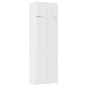 vidaXL Szafka, biała, 70x42,5x225 cm, materiał drewnopochodny