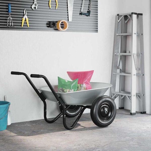 vidaXL Zastąpienie tacy widlaka Srebrny 90 x 63 x 28 cm Stal