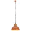vidaXL Wisząca lampa industrialna, kolor miedzi, okrągła, 42 cm, E27