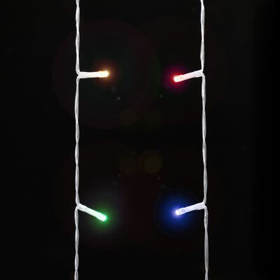 vidaXL Lampki choinkowe, 320 LED, kolorowe, 375 cm