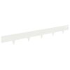 vidaXL Krawężnik do trawnika 10 szt. 100 x 12 cm Stal Biały