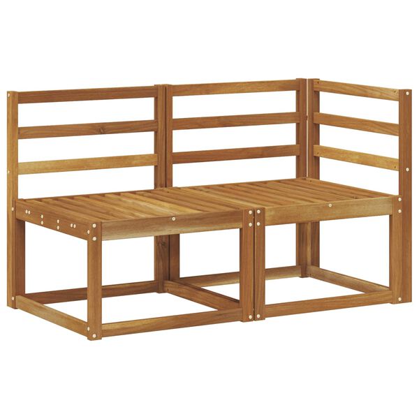 vidaXL Modułowa sofa na zewnątrz 2 Sztuka Naturalny Lite Drewno Akacji