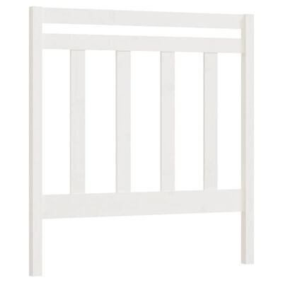 vidaXL Wezgłowie łóżka, białe, 96x4x100 cm, lite drewno sosnowe