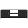 vidaXL Szafka TV, czarna, wysoki połysk, 120x30x37,5 cm