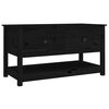 vidaXL Stolik kawowy, czarny, 102x49x55 cm, lite drewno sosnowe