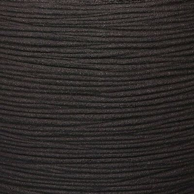 Capi Owalna donica Nature Rib, 54x52 cm, czarna, KBLR935
