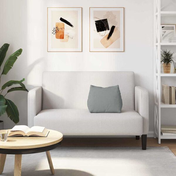 vidaXL Poduszka na plecy Jasnoszary 45 x 20 x 35 cm tkanina