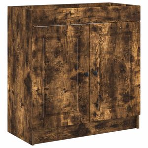 vidaXL Szafka łazienkowa pod umywalkę Dąb wędzony 56 x 37,5 x 81 cm