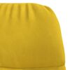 vidaXL Fotel bujany, ż&oacute;łty, tapicerowany aksamitem