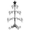 vidaXL Metalowa choinka świąteczna, do dekoracji, czarna, 90 cm