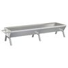 vidaXL Podstawa grillowa, srebrna, 158x42x31 cm, stal nierdzewna