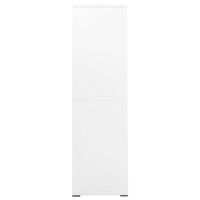 vidaXL Szafka kartotekowa, biała, 90x46x164 cm, stalowa