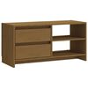 vidaXL Szafka pod TV, miodowy brąz, 80x31x39 cm, drewno sosnowe