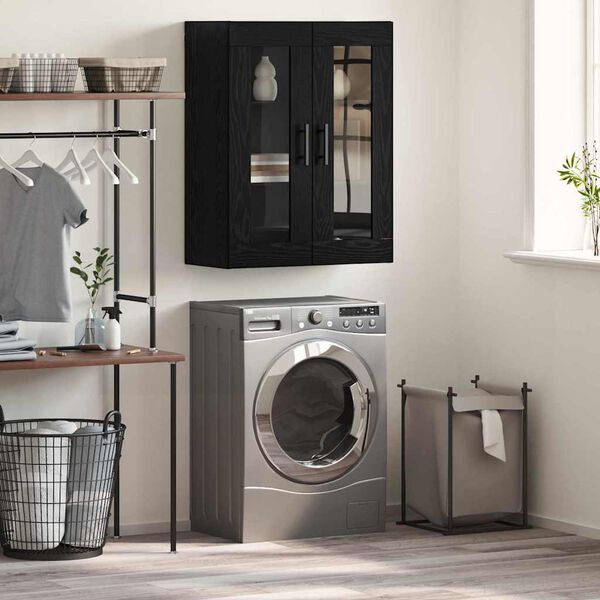 vidaXL Szafka wisząca Czarny dąb 69.5 x 34 x 90 cm