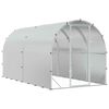 vidaXL Kurnik srebrny 400 x 200 x 200 cm Stal ocynkowana