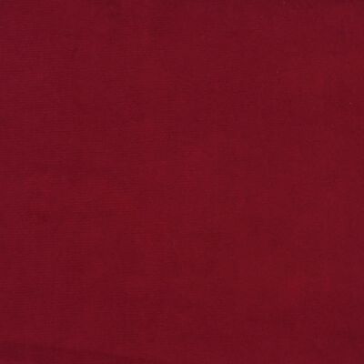 vidaXL 2-osobowa kanapa, winna czerwień, tapicerowana aksamitem