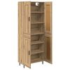 vidaXL Highboard 2 pcs Dąb rzemieślniczy 69,5 x 34 x 180 cm