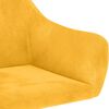 vidaXL Fotel bujany, ż&oacute;łty, tapicerowany aksamitem