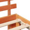 vidaXL Ramka ł&oacute;żka Woskowy Brąz 90 x 200 cm Lite drewno sosnowe