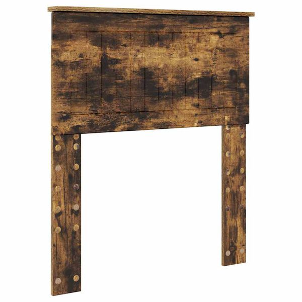 vidaXL Zagłówek Z zagłówkiem Dąb wędzony 75 cm Materiał drewnopochodny