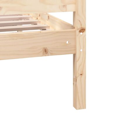 vidaXL Rama łóżka, 90x190 cm, lite drewno