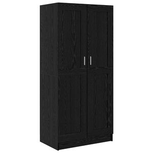 vidaXL Garderoba Czarny Dąb 82,5 x 51,5 x 180 cm Drewno inżynieryjne