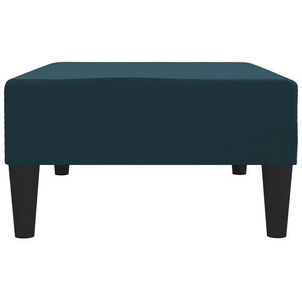 vidaXL Podn&oacute;żek, niebieski, 78x56x32 cm, tapicerowany aksamitem